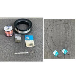 Bundle of Fishing Accessories-Fishing Line, Hooks, Connectors, Lure, Leaders